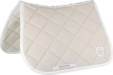 Produktbild von Equestro Pferdedecke aus technischem Gewebe für Vollblut in Beige und Weiß