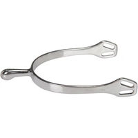 Produktbild von Equestro Pferdeensporen aus Edelstahl in Silber für Englischreiten mit kleiner Rolle