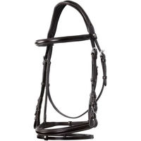 Produktbild von Equestro Pferdehalfter aus Leder für die englische Reiterei in Braun oder Schwarz