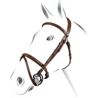 Produktbild von Equestro Pferdehalfter aus Leder für Ponys in Braun