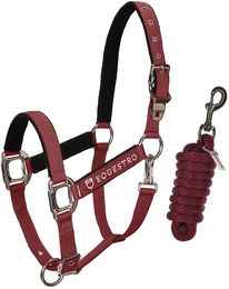Produktbild von Equestro Pferdehalfter Modello Shiny Fittings aus Nylon in Rot