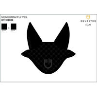 Produktbild von Equestro Pferdehaube mit Monogramm-Print