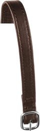Produktbild von Equestro Pferdeschuhriemen aus Leder und Nylon in Braun und Silber