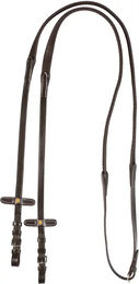 Produktbild von Equestro Pferdezügel aus Leder für Ponys in Braun