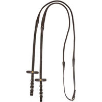 Produktbild von Equestro Pferdezügel aus Leder für Ponys in Braun