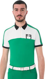 Produktbild von Equestro Polo Reitshirt für Herren in Grün Größe XS