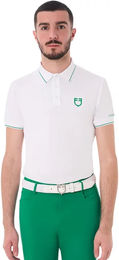 Produktbild von Equestro Polo Reitshirt für Herren in Weiß Größe XS