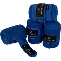 Produktbild von Equestro Polobänder Gamaschen aus Fleece Blau 4er Pack für Pferde