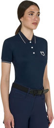 Equestro Poloshirt Damen Sommer Schwarz Marine Größe S – Bild 1 von 1