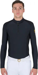 Equestro Poloshirt für Herren zum Reittraining Schwarz Größe S – Bild 1 von 1