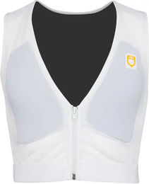 Produktbild von Equestro Polsterter Rückenprotektor Level 2 Weiß XS CE-zertifiziert