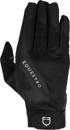 Produktbild von Equestro Reit-Handschuhe für Damen mit Fleece-Futter in Schwarz Größe M