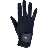 Produktbild von Equestro Reit-Handschuhe für Damen und Herren aus technischem Stoff und Mesh in Blau Größe 7,5