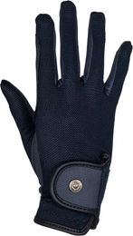 Produktbild von Equestro Reit-Handschuhe für Damen und Herren aus technischem Stoff und Mesh in Blau Größe 8,5
