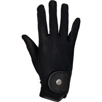 Produktbild von Equestro Reit-Handschuhe für Damen und Herren aus technischem Stoff und Mesh in Schwarz Größe 8,5