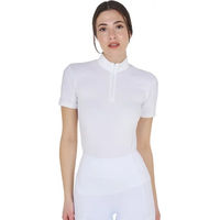 Produktbild von Equestro Reit-Poloshirt Damen Weiß Fleece XL
