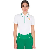 Produktbild von Equestro Reit-Poloshirt für Damen in Weiß Größe S