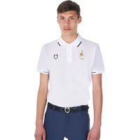 Produktbild von Equestro Reit-Poloshirt für Herren in Weiß Sommer-Edition Größe L