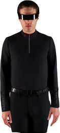 Produktbild von Equestro Reit-Poloshirt für Herren mit langen Ärmeln und wasserdichter Ridertechnology in Schwarz Größe XL