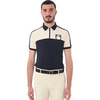 Produktbild von Equestro Reit-Poloshirt für Herren mit Reißverschluss Blau XS