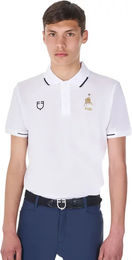 Produktbild von Equestro Reit-Poloshirt für Herren Sommer Weiß XXL