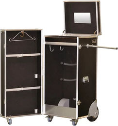 Produktbild von Equestro Reitergarderobe vertikales Modell mit laminierter Oberfläche in Schwarz