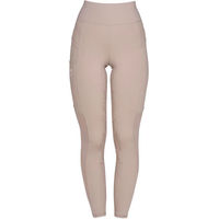 Produktbild von Equestro Reiterleggings Full Grip aus Mikromesh für Damen in Beige Größe S
