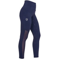 Produktbild von Equestro Reiterleggings Full Grip aus Mikromesh für Damen in Blau XS