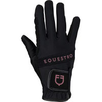 Produktbild von Equestro Reithandschuhe aus Technical Fabric Multicolor Logo Unisex Größe 6