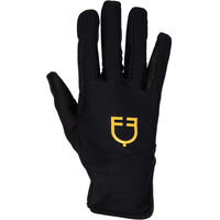 Produktbild von Equestro Reithandschuhe Damen Schwarz mit Elasthan Größe 2XS