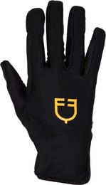 Produktbild von Equestro Reithandschuhe Damen Schwarz mit Elasthan Größe M