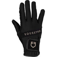 Produktbild von Equestro Reithandschuhe Unisex aus technischem Gewebe Multicolor Logo
