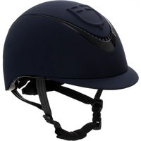 Produktbild von Equestro Reithelm aus Leder für Unisex in Blau Größe S
