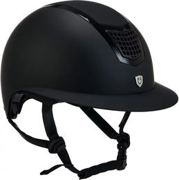 Equestro Reithelm Eclipse Plain Matt Wide Visor Schwarz Größe M – Bild 1 von 3