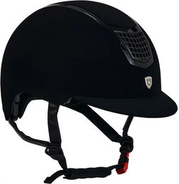 Equestro Reithelm Eclipse Plain Velvet in Schwarz Grösse L Unisex – Bild 1 von 11