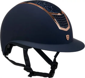 Produktbild von Equestro Reithelm Eclipse Stone Mat Blau Größe M Unisex