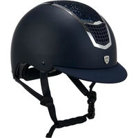 Produktbild von Equestro Reithelm Eclipse Stone Mat mit Strass in Blau Grösse M für Unisex