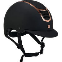 Produktbild von Equestro Reithelm Eclipse Ultra-Light Schwarz-Gold Größe L Unisex