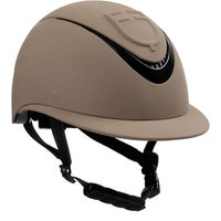 Produktbild von Equestro Reithelm mit Schirm für Damen in Braun oder Beige Größe L