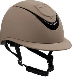 Produktbild von Equestro Reithelm mit Schirm für Damen in Braun oder Beige Größe S