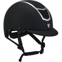 Produktbild von Equestro Reithelm Modell Eclipse Plain Matt Schwarz-Grau Größe M Unisex