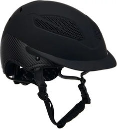 Produktbild von Equestro Reithelm Ultra Light Karbon Unisex Schwarz S/M (50/56 cm)