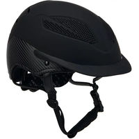 Produktbild von Equestro Reithelm Ultra Light Karbon Unisex Schwarz S/M (50/56 cm)