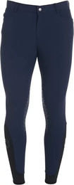 Produktbild von Equestro Reithose Caspar Light für Herren mit Mid Grip und Silikonbeschichtung Blau Größe 56 IT