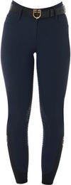 Equestro Reithose Damen High Waist Vollgrip Blau Größe 42 – Bild 1 von 2