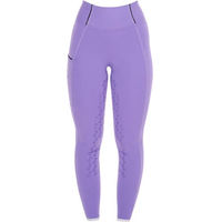 Produktbild von Equestro Reithose Damen Lila mit Silikon Full Grip Größe XS