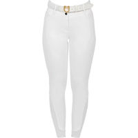 Produktbild von Equestro Reithose Damen mit Fleece-Futter und Full Grip in Weiß Größe 44