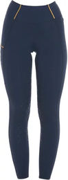 Equestro Reithose Damen mit Fleece Lining für den Winter Blau Größe L – Bild 1 von 5