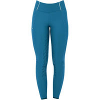 Produktbild von Equestro Reithose Damen mit Fleece Lining für den Winter in Blau und Türkis Größe XL
