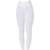 Produktbild von Equestro Reithose Damen mit Full Grip und Rhinestones Weiß Größe L